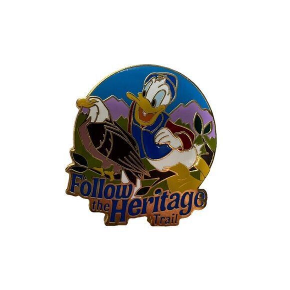 Adventures by Disney Donald Duck Bald Eagle “FOLLOW THE HERITAGE TRAIL” Pin